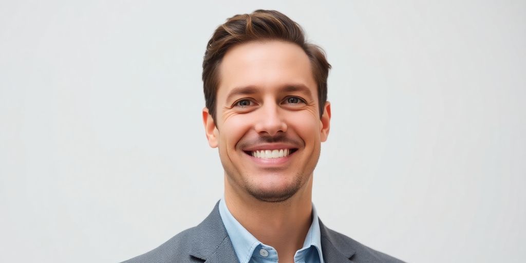 Professional man posing for headshot.